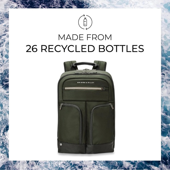 Briggs & Riley Green Men's Backpack - Picture 12 of 15